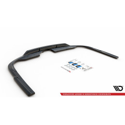 Maxton Design-Central Arriere Splitter (avec une barre verticale) Audi A6 S-Line Avant C8 