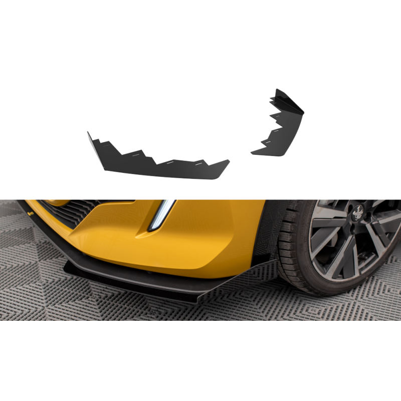 Maxton Design-Front Flaps Peugeot 208 GT Mk2 