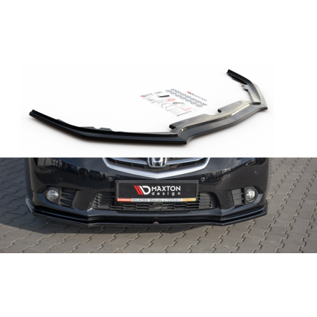 Maxton Design-Lame Du Pare-Chocs Avant Honda Accord VIII (CU Series) Facelift 