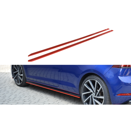 Maxton Design-Rajouts Des Bas De Caisse V.2 VW Golf 7 R / R-Line Facelift 