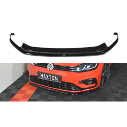 Maxton Design-Lame Du Pare-Chocs Avant V.6 VW Golf 7 R / R-Line Facelift 