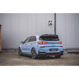 Maxton Design-Central Arriere Splitter (avec une barre verticale) Hyundai I30 N Mk3 Hatchback 