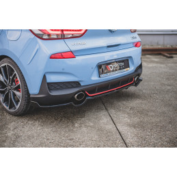 Maxton Design-Central Arriere Splitter (avec une barre verticale) Hyundai I30 N Mk3 Hatchback 