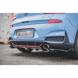 Maxton Design-Central Arriere Splitter (avec une barre verticale) Hyundai I30 N Mk3 Hatchback 