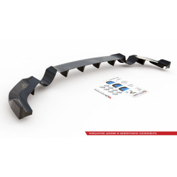 Maxton Design-Central Arriere Splitter (avec une barre verticale) Hyundai I30 N Mk3 Hatchback 