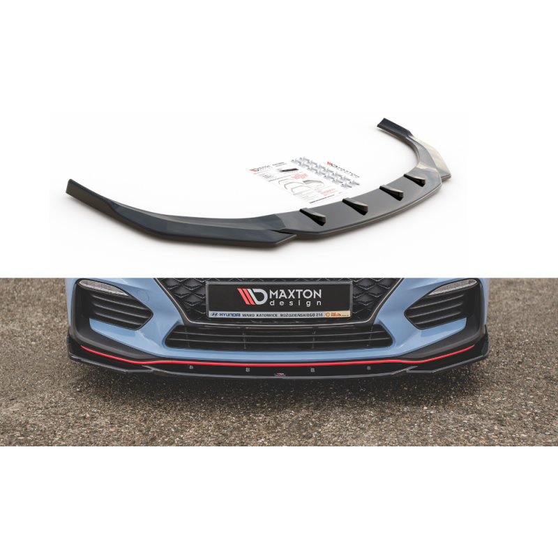 Maxton Design-Lame Du Pare-Chocs Avant V.4 Hyundai I30 N Mk3 Hatchback/ Fastback Maxton Design-Lame Du Pare-Chocs Avant V.4 Hyundai I30 N Mk3 Hatchback/ Fastback