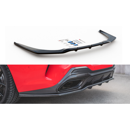 Maxton Design-Central Arriere Splitter (avec une barre verticale) BMW 8 Coupe M-Pack G15 