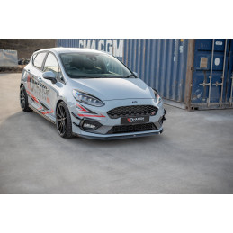 Maxton Design-Lame Du Pare-Chocs Avant V.6 Ford Fiesta Mk8 ST / ST-Line 