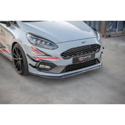 Maxton Design-Lame Du Pare-Chocs Avant V.6 Ford Fiesta Mk8 ST / ST-Line 