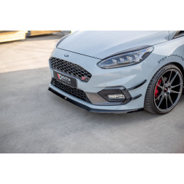 Maxton Design-Lame Du Pare-Chocs Avant V.6 Ford Fiesta Mk8 ST / ST-Line 