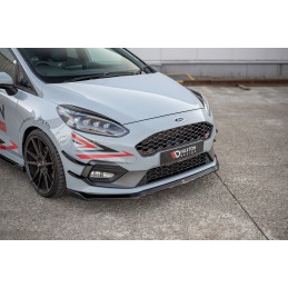 Maxton Design-Lame Du Pare-Chocs Avant V.5 Ford Fiesta Mk8 ST / ST-Line 