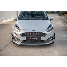 Maxton Design-Lame Du Pare-Chocs Avant V.4 Ford Fiesta Mk8 ST / ST-Line 