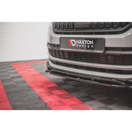 Maxton Design-Lame Du Pare-Chocs Avant Skoda Kodiaq Mk1 Sportline/RS 
