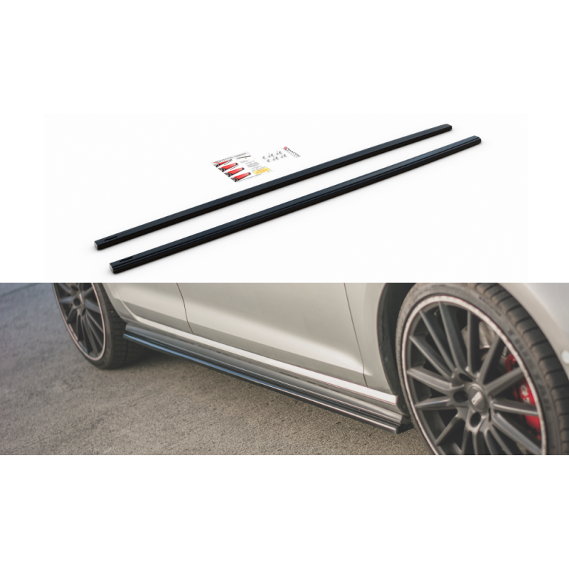 Maxton Design-Rajouts Des Bas De Caisse Pour V.2 VW Golf 7 GTI (étroite) 