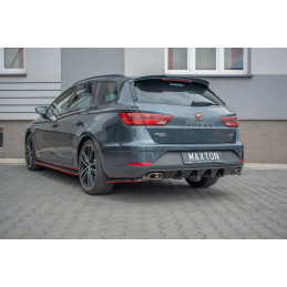 Maxton Design-Rajout Du Pare-Chocs Arriere V.1 Seat Leon Cupra Mk3 FL Sportstourer 