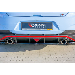 Maxton Design-Central Arriere Splitter (avec une barre verticale) Hyundai I30 N Mk3 Fastback 