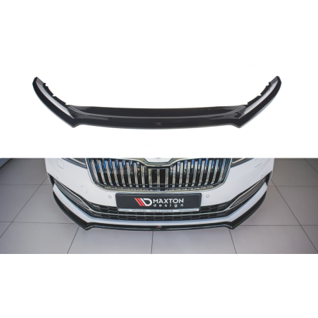 Maxton Design-Lame Du Pare-Chocs Avant V.1 Skoda Superb Mk3 FL 