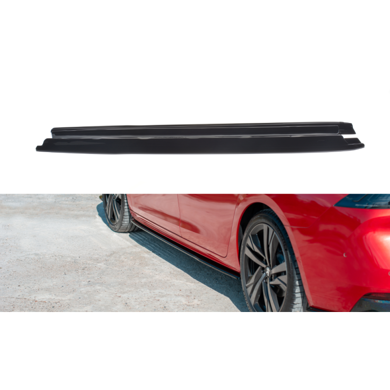 Bas De Caisse Voiture Universel 74,5 Cm - Extension Avant En Plastique Rouge, Réduction Résistance à L'air