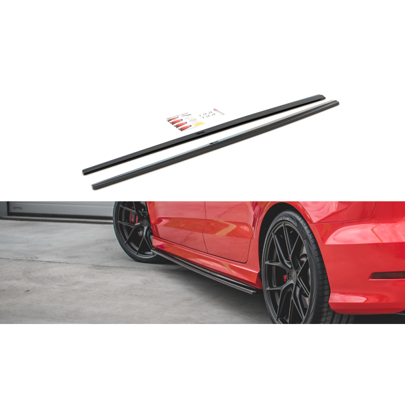 Maxton Design-Rajouts Des Bas De Caisse Pour V.1 Audi S3 / A3 S-Line 8V / 8V FL Sedan Maxton Design-Rajouts Des Bas De Caisse Pour V.1 Audi S3 / A3 S-Line 8V / 8V FL Sedan
