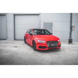 Maxton Design-Rajouts Des Bas De Caisse Pour V.1 Audi S3 / A3 S-Line 8V / 8V FL Sedan 