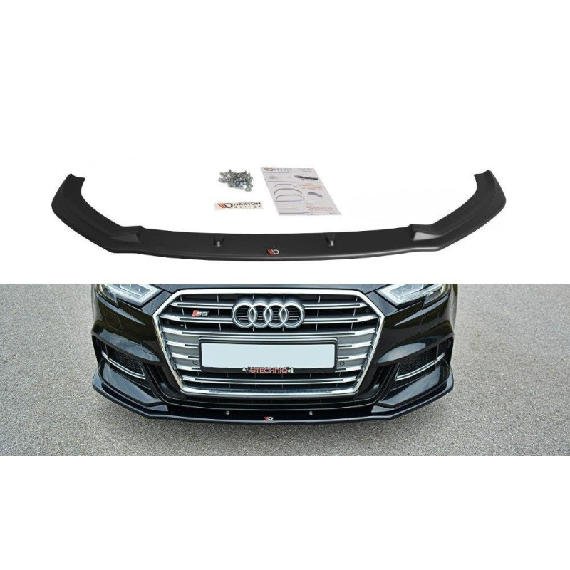 Maxton Design-Lame Du Pare-Chocs Avant V.1 Audi S3 / A3 S-Line 8V FL Sedan Maxton Design-Lame Du Pare-Chocs Avant V.1 Audi S3 / A3 S-Line 8V FL Sedan