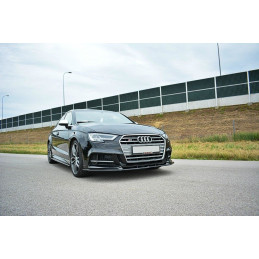 Maxton Design-Lame Du Pare-Chocs Avant V.1 Audi S3 / A3 S-Line 8V FL Sedan 