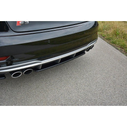 Maxton Design-Central Arriere Splitter Audi S3 8V FL Limousine 