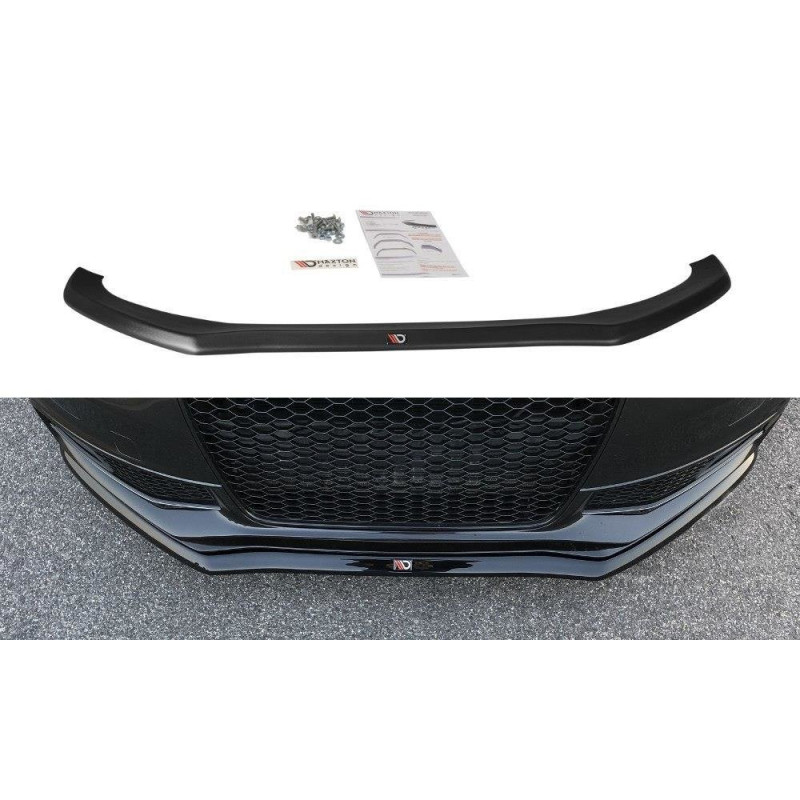Maxton Design-Lame De Pare-Chocs Avant V.1 Audi S4 / A4 S-Line B8 FL Maxton Design-Lame De Pare-Chocs Avant V.1 Audi S4 / A4 S-Line B8 FL