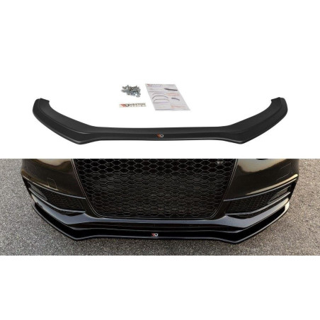 Maxton Design-Lame De Pare-Chocs Avant V.2 Audi S4 / A4 S-Line B8 FL 