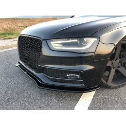 Maxton Design-Lame De Pare-Chocs Avant V.2 Audi S4 / A4 S-Line B8 FL 