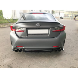 Maxton Design-CENTRAL ARRIÈRE SPLITTER (AVEC UNE BARRE VERTICALE) Lexus Rc 
