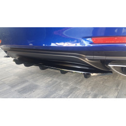Maxton Design-CENTRAL ARRIÈRE SPLITTER (AVEC UNE BARRE VERTICALE) Lexus Rc 
