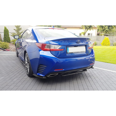 Maxton Design-CENTRAL ARRIÈRE SPLITTER (SANS BARRES VERTICALES) Lexus Rc 