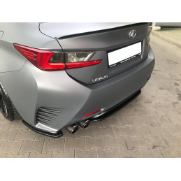 Maxton Design-CENTRAL ARRIÈRE SPLITTER (SANS BARRES VERTICALES) Lexus Rc 