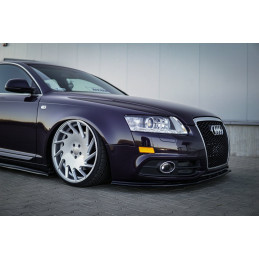Maxton Design-Lame Du Pare-Chocs Avant / Splitter Audi A6 S-Line C6 FL 