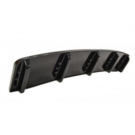 Maxton Design-Central Arriere Splitter Audi A7 S-Line C7 FL (avec barres verticales) 