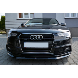 Maxton Design-Lame Du Pare-Chocs Avant V.1 Audi S5 / A5 S-Line 8T FL 