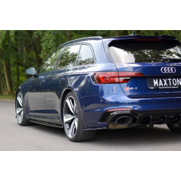 Maxton Design-Lame Du Pare-Chocs Arriere Audi RS4 B9 Avant 