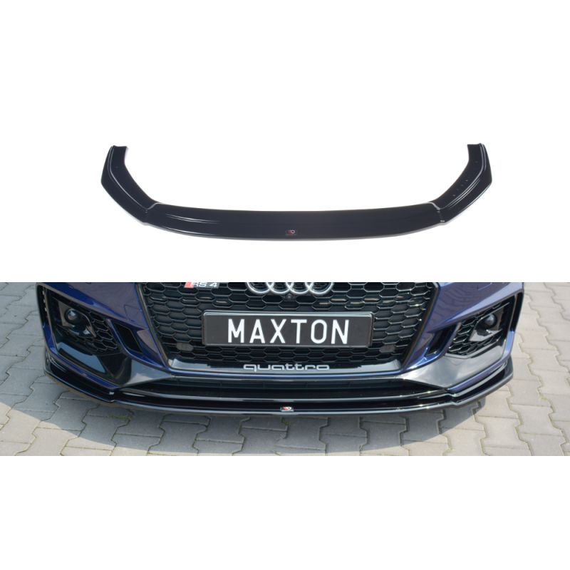 Maxton Design-Lame Du Pare-Chocs Avant / Splitter V.2 Audi RS4 B9 Maxton Design-Lame Du Pare-Chocs Avant / Splitter V.2 Audi RS4 B9