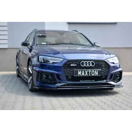Maxton Design-Lame Du Pare-Chocs Avant / Splitter V.2 Audi RS4 B9 