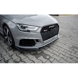 Maxton Design-Lame Du Pare-Chocs Avant / Splitter V.1 Audi RS3 8V FL Sedan 