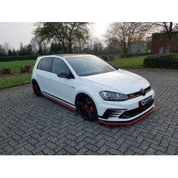 Maxton Design-LAME DU PARE-CHOCS AVANT / SPLITTER VW GOLF Mk7 GTI CLUBSPORT 