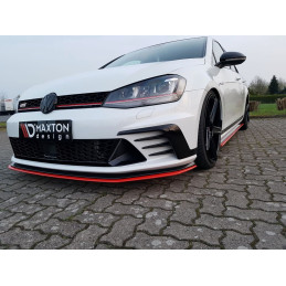 Maxton Design-LAME DU PARE-CHOCS AVANT / SPLITTER VW GOLF Mk7 GTI CLUBSPORT 