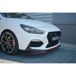 Maxton Design-Lame Du Pare-Chocs Avant V.2 Hyundai I30 N Mk3 Hatchback / Fastback 