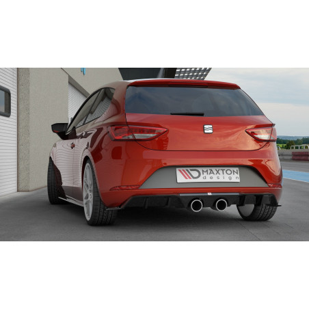 Maxton Design-Rajout Du Pare-Chocs Arriere V.2 Seat Leon Cupra Mk3 FL Hatchback 