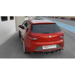 Maxton Design-Rajout Du Pare-Chocs Arriere V.2 Seat Leon Cupra Mk3 FL Hatchback 