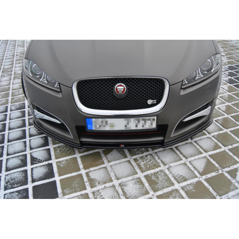 Maxton Design-LAME DU PARE-CHOCS AVANT / SPLITTER JAGUAR XF (X250) MK1 SPORTBRAKE S-PACK Maxton Design-LAME DU PARE-CHOCS AVANT / SPLITTER JAGUAR XF (X250) MK1 SPORTBRAKE S-PACK