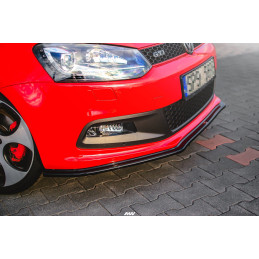 Maxton Design-LAME DU PARE-CHOCS AVANT / SPLITTER V.2 VOLKSWAGEN POLO MK5 GTI 6R AVANT FACELIFT 