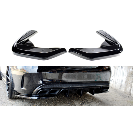 Maxton Design-LAME DU PARE-CHOCS ARRIERE MERCEDES- BENZ C43 AMG W205 