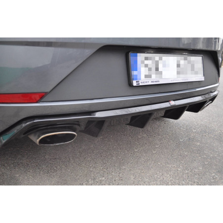 Maxton Design-Rajout Du Pare-Chocs Arriere V.1 Seat Leon Cupra Mk3 FL Hatchback 